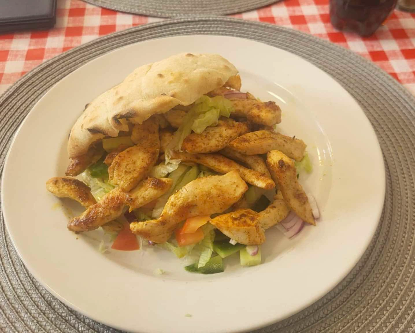 Gyros csirke lepény